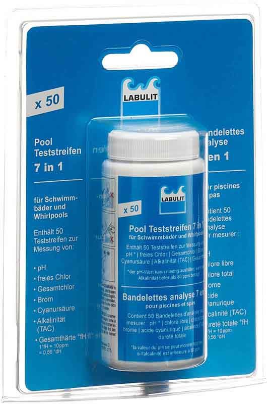 LABULIT Strisce reattive per piscina 7in1 50 pezzi