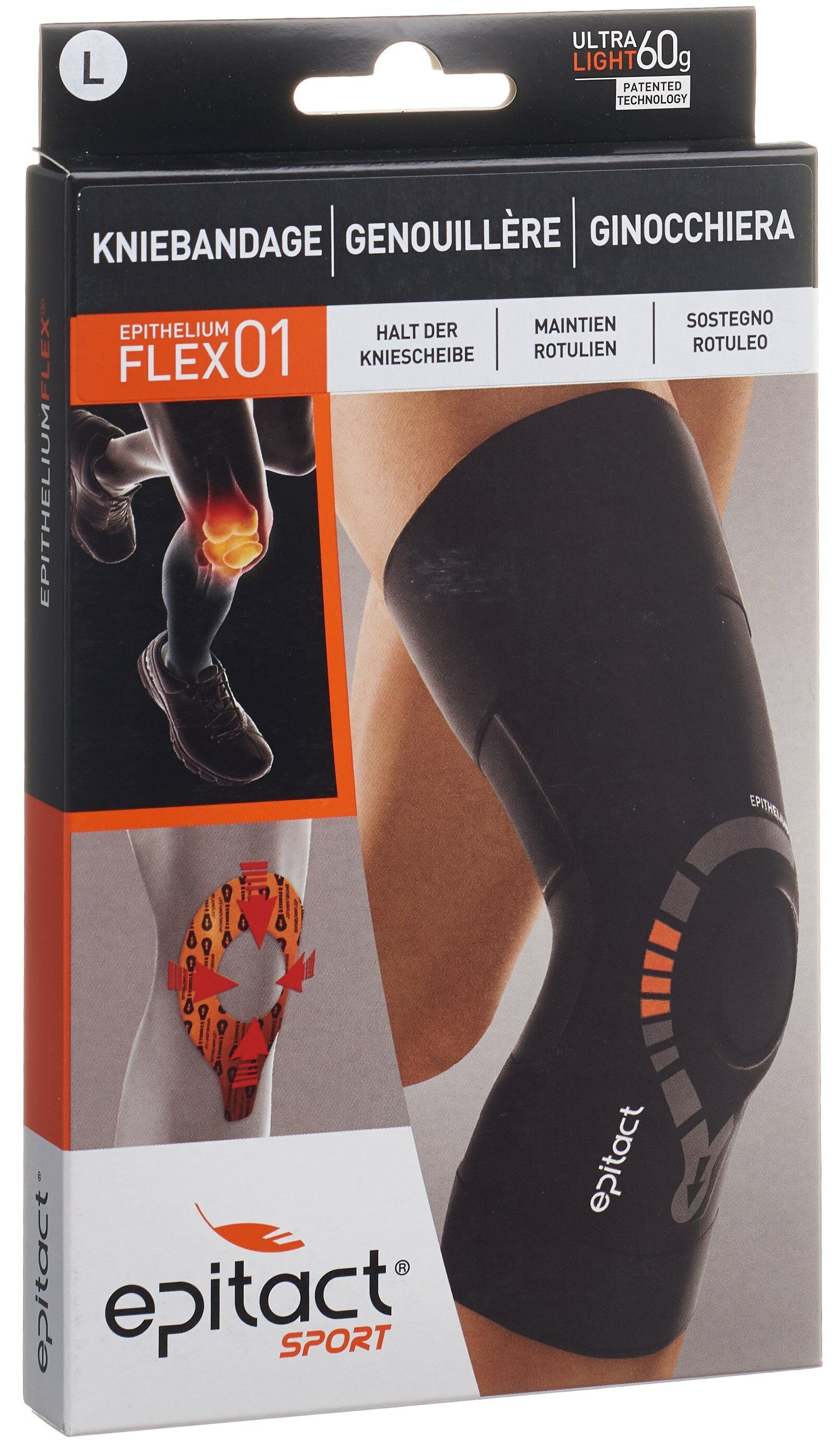 EPITACT® Sport Physiostrap ginocchiera MULTI L 41-44cm