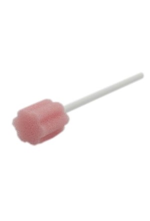 MEDIKA Bastoncini per l'igiene orale di base 11cm rosa non trattati confezionati singolarmente 50 pezzi