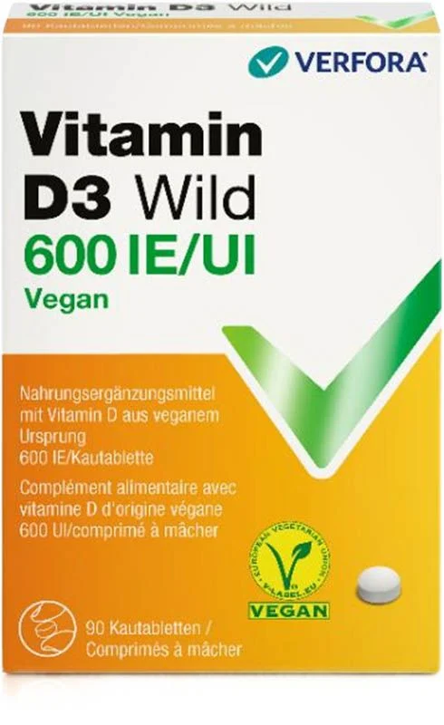 VITAMINA D3 WILD Compresse 600 UI vegan 90 pezzi