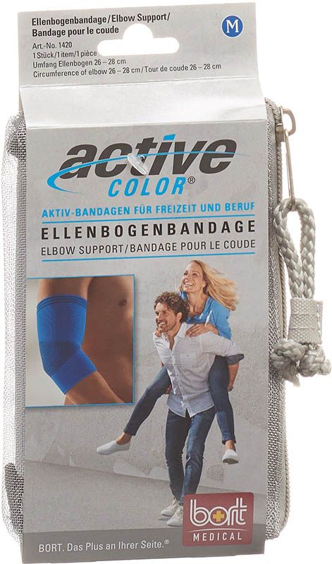 BORT ActiveColor supporto per gomito M -28cm blu