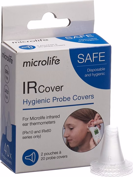 MICROLIFE Cappucci di protezione di ricambio IR 210, 40 pezzi