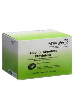 Willi Fox breathalyser 10 pezzi