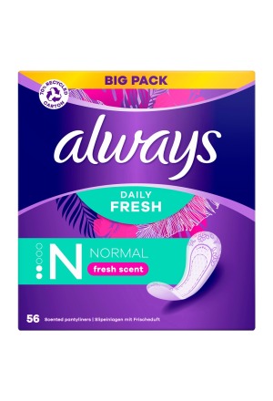 ALWAYS salvaslip normale fragranza fresca BigPack 56 pezzi