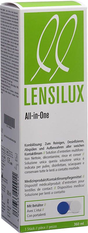 Soluzione combinata LENSILUX All-in-One + contenitore 360ml