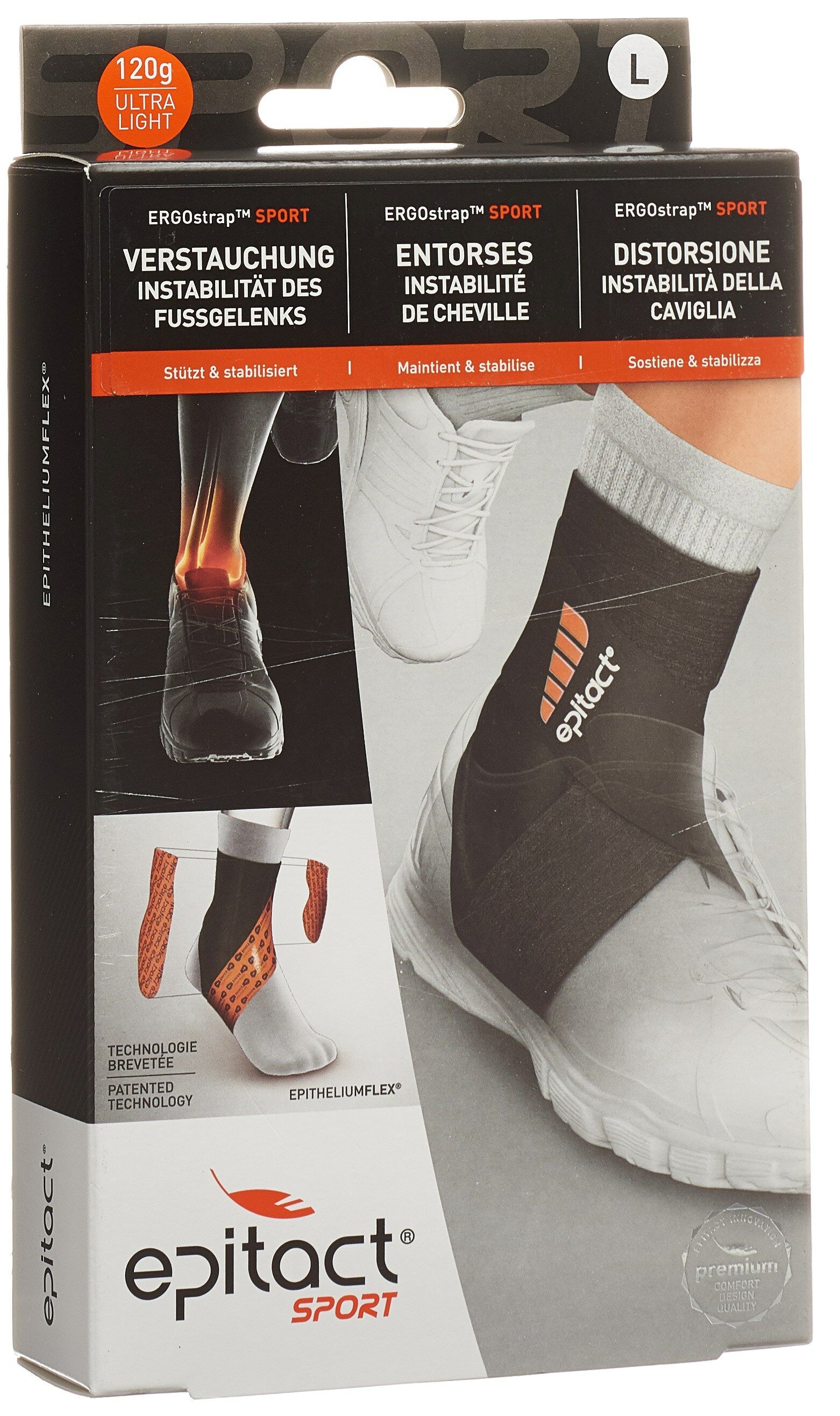 EPITACT® Sport ERGOstrap cavigliera L 21,7-23,4 cm