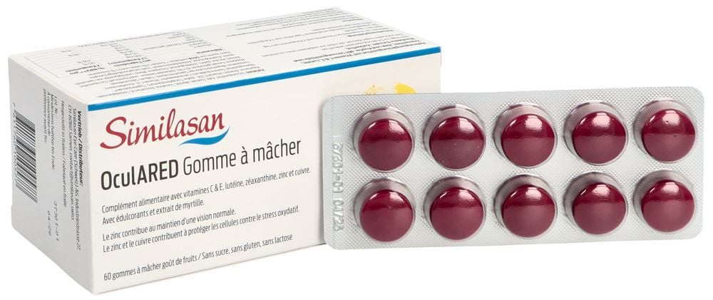 SIMILASAN OculARED gomma da masticare alla frutta 60 pezzi