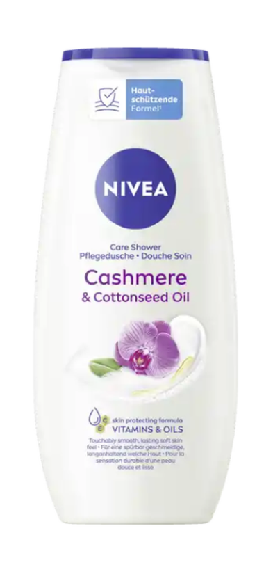 Nivea Care Shower Cash/Olio di semi di cotone 250ml