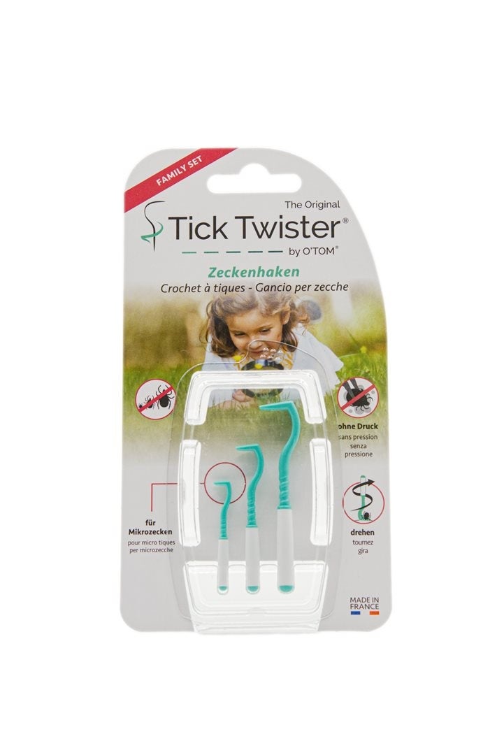 O'TOM Tick Twister gancio per zecche tedesco francese italiano 3 pezzi