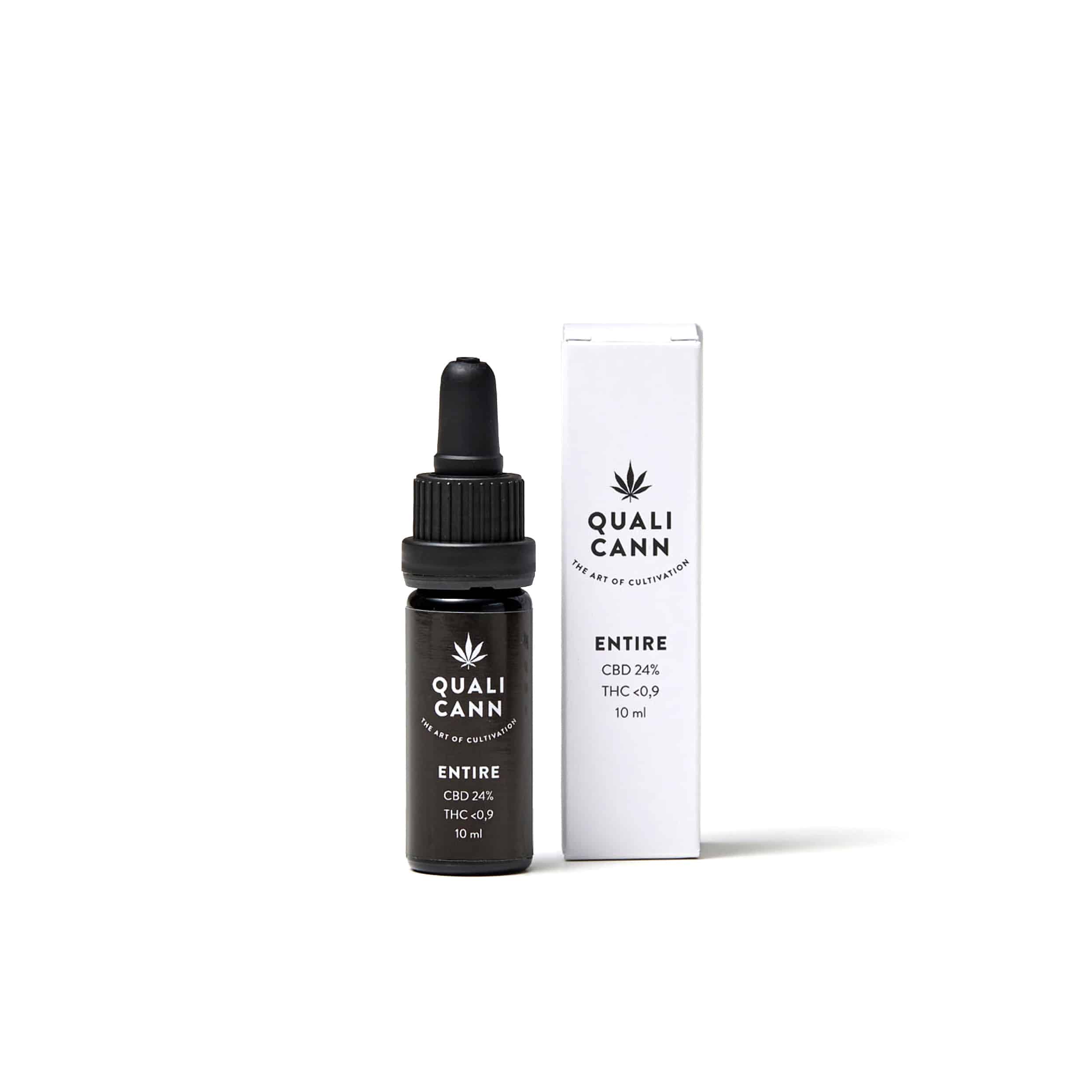 Qualicann Olio di CBD Intero (CBD: 24% / THC: 0,9%) 10ml