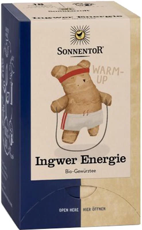 SONNENTOR Tè energetico allo zenzero BIO Btl 18 pezzi