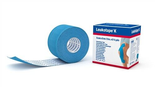 Nastro kinesiologico Leukotape® K 5mx5cm azzurro