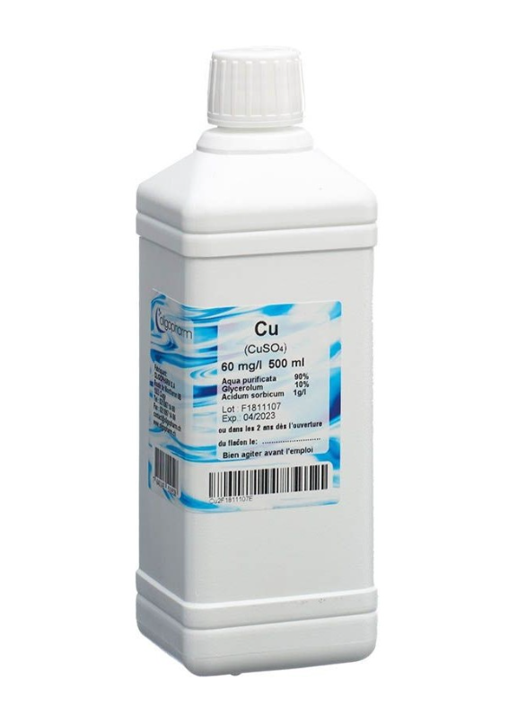 OLIGOPHARM Solvente per rame 60 mg/l 250ml