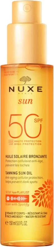 Nuxe Sun Huile Bronzant Visage & Cor SPF50 150ml