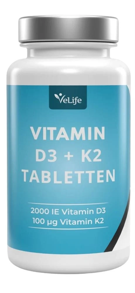 VELIFE Vitamina D3 + K2 Compresse divisibili Ds 120 pezzi