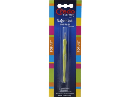Coltello per cuticole Credo Pop Art in acciaio inox