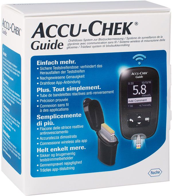 Set guida Accu-Chek mmol/l con 1x10 test inclusi