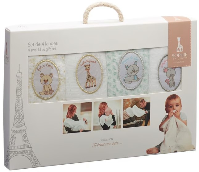 Set di pannolini Sophie la girafe 4 pezzi