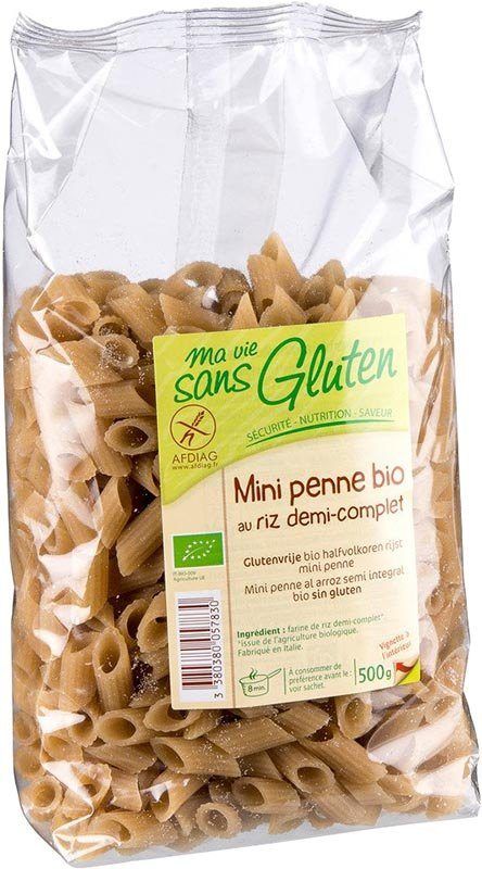 MA VIE S GLUT Mini Penne di riso semi-integrali 500g