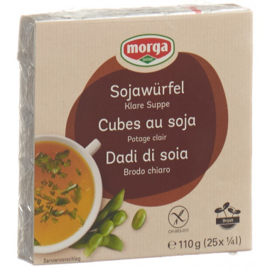 Cubetti di soia Morga con sale marino 25 pezzi