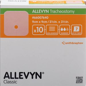 Allevyn Medicazione per ferite tracheostomiche 9x9cm 10 Btl