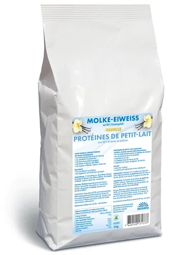 Biosana proteine del siero di latte in polvere alla vaniglia sacchetto da 2 kg