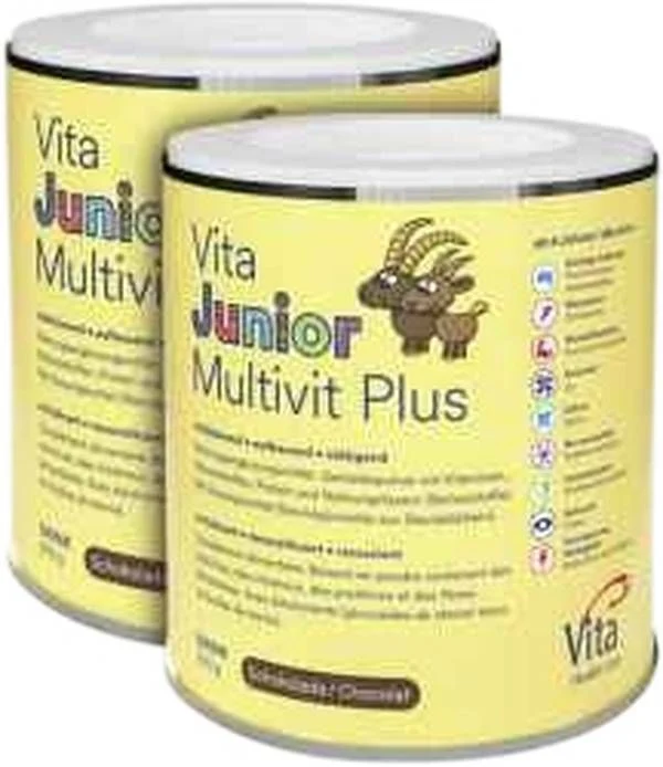VITA JUNIOR Multivit Plus in polvere 2 barattoli da 300 g ciascuno