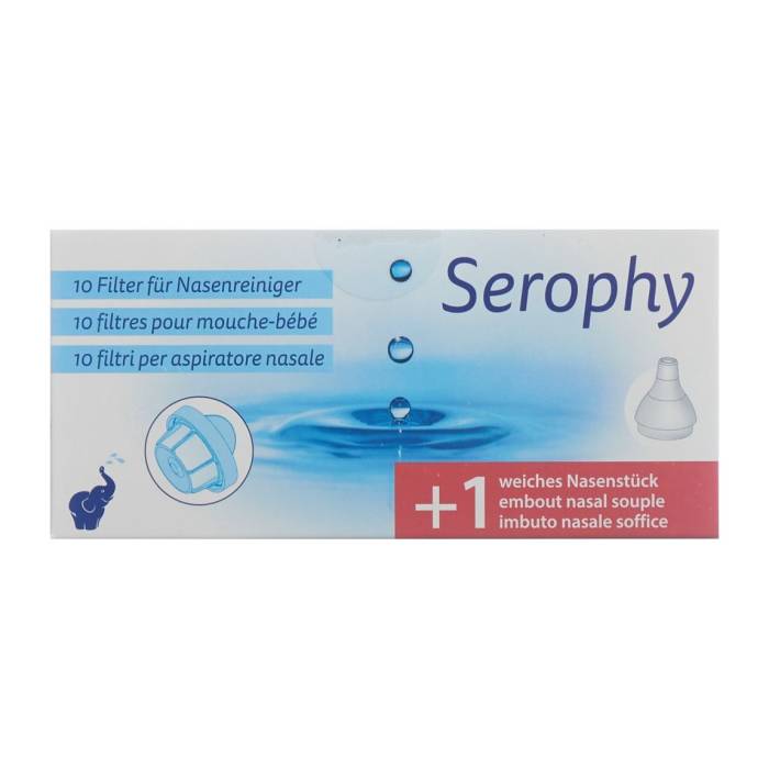 Filtro Serophy per lavaggi nasali 10 filtri e 1 nasello