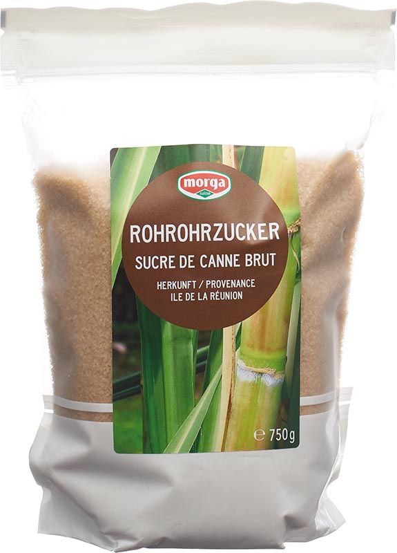 MORGA zucchero di canna grezzo (La Réunion) Btl 750g