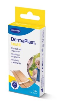DermaPlast® medicazione rapida tessile 4x10cm beige 10 pezzi