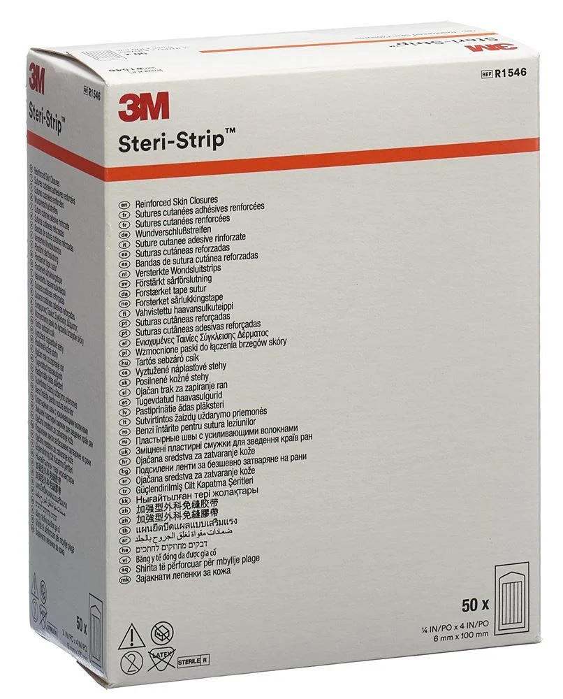 3M STERI STRIP 6x100mm bianco rinforzato (nuovo) 50 x 10 pezzi
