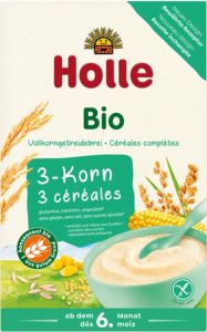 HOLLE Baby porridge 3 cereali bio 250g