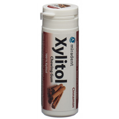 Miradent Xylitol gomma da masticare alla cannella 30 pezzi