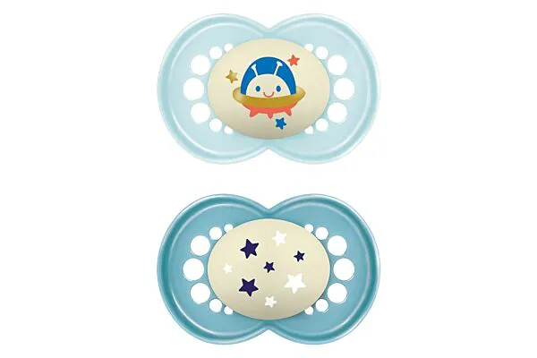MAM Night Nuggi 16-36 Monate blue/blue 2 Stück