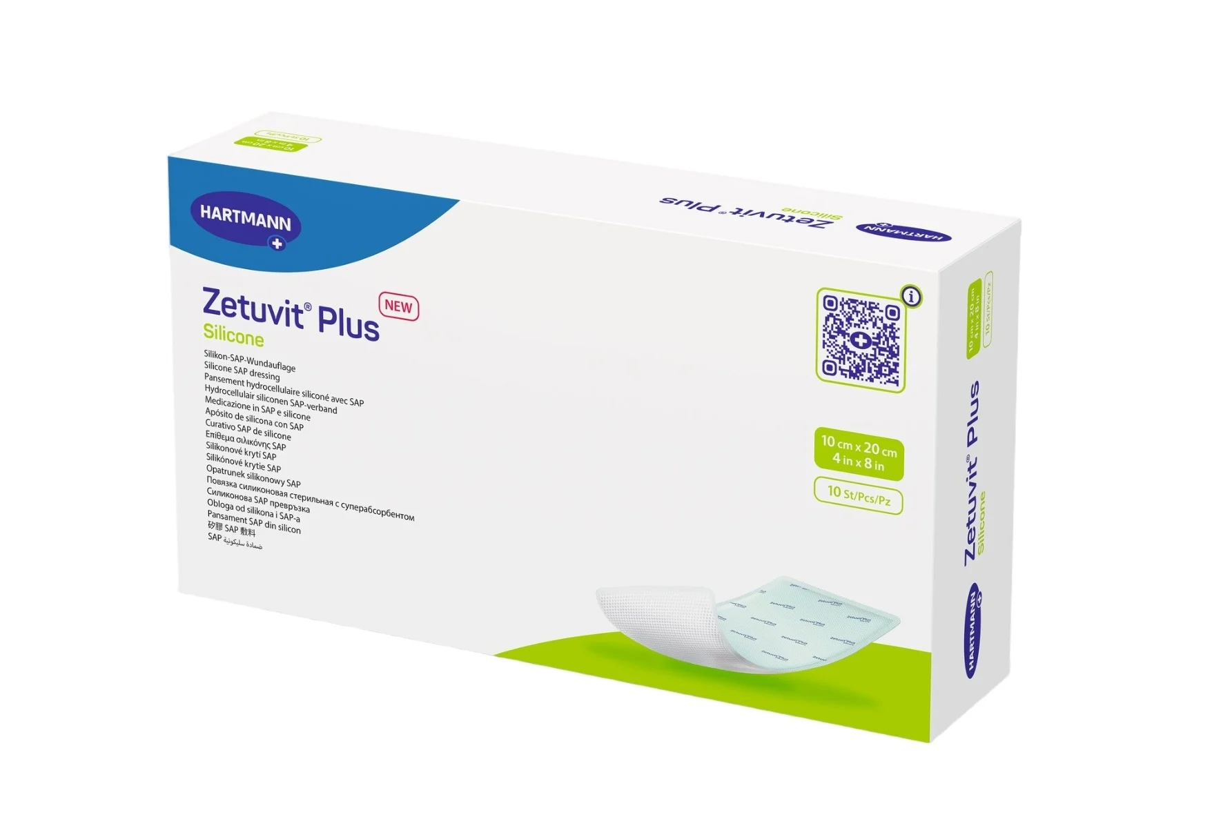 Zetuvit Plus Silicone 10x20cm 10 pezzi