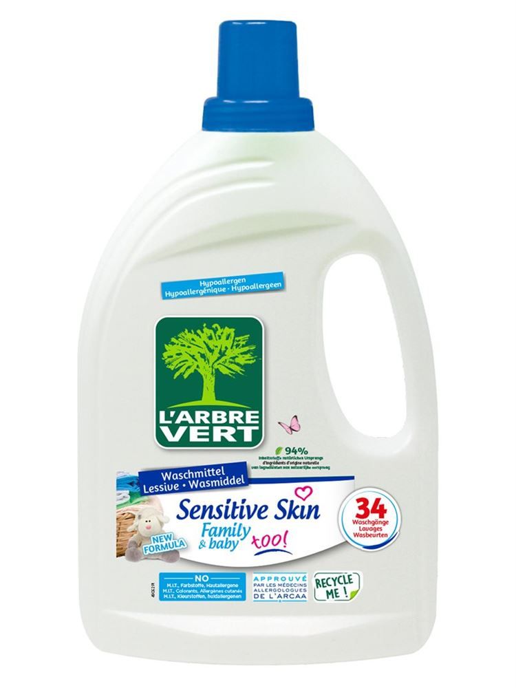 L'ARBRE VERT Eco Lavaggio Liquido Pelle Sensibile 1,53lt