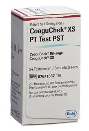 COAGUCHEK XS PT PST de/it/nl/fr 2 x 24 pezzi