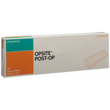 Medicazione con film Opsite Post OP 35x10cm sterile 20 confezioni