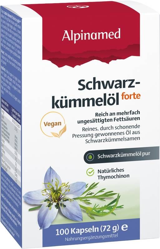 ALPINAMED olio di cumino nero capsule molli forte 100 pezzi