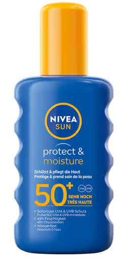 Nivea Sun Protect & Moisture spray solare nutriente SPF 50+ 200ml