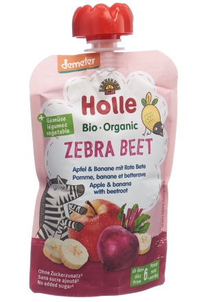 Holle Zebra Beet - Sacchetto mela banana barbabietola 100g