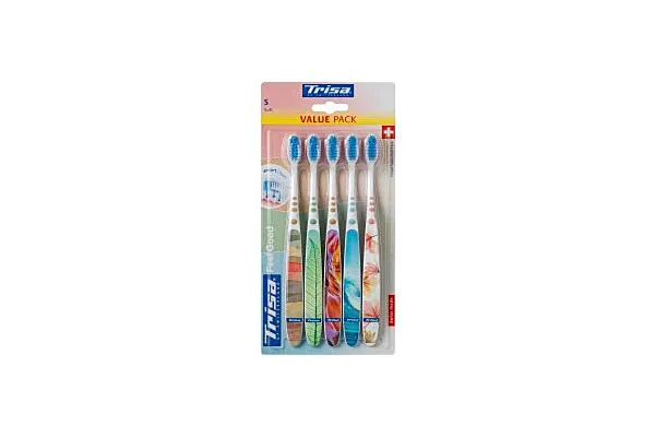 Trisa Feelgood spazzolino morbido 5 pezzi