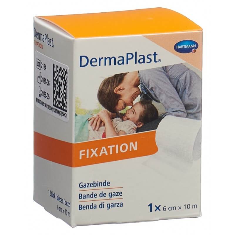 Benda di garza DermaPlast, a bordi rigidi 6cmx10m