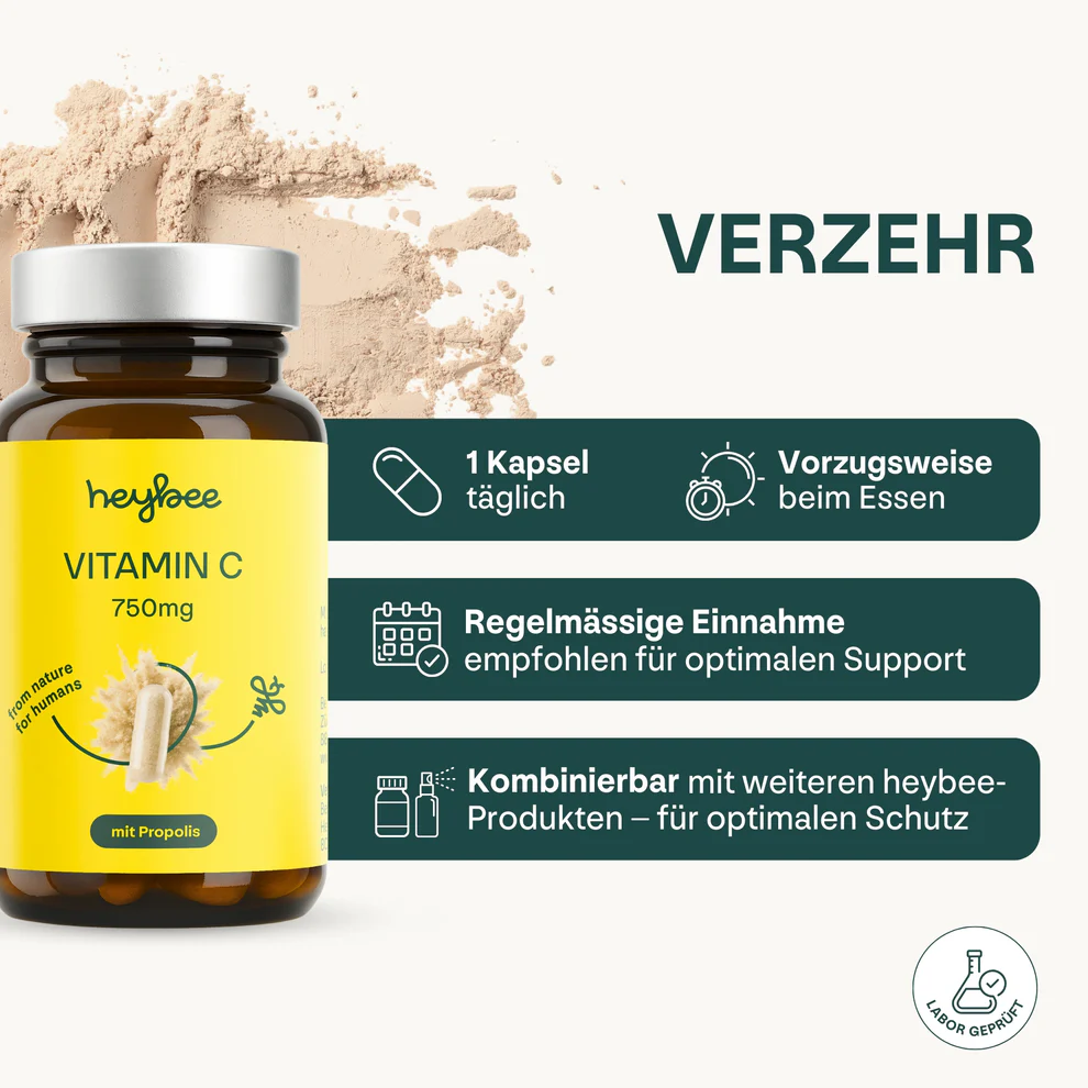 HEYBEE Vitam C 750mg Propoli 60 capsule