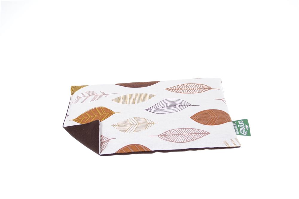 Cuscino di semi d'uva verde cielo 30x20cm foglie
