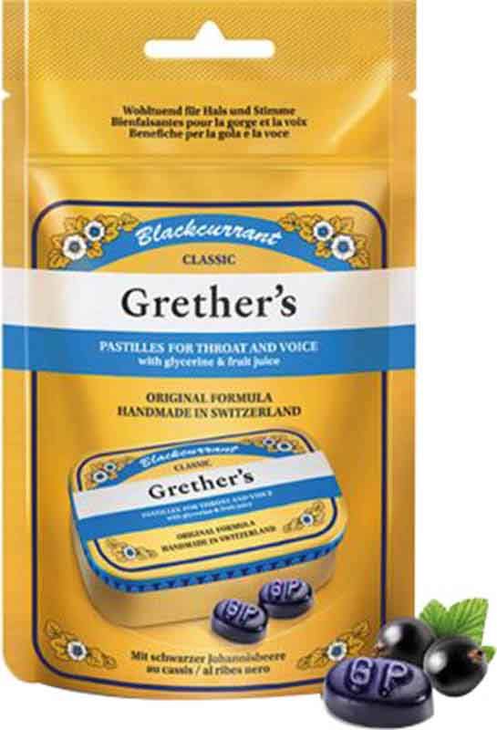 Grethers Pastiglie di ribes nero 110g