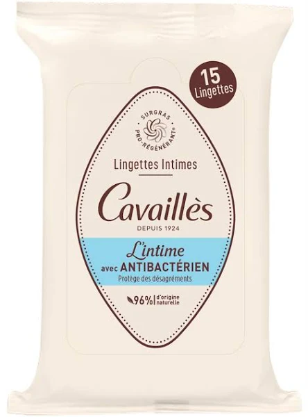 Rogé Cavaillès Salviette intime con effetto antibatterico 15 pezzi