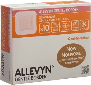 Allevyn Medicazione delicata per ferite 7,5x7,5 cm 10 pezzi