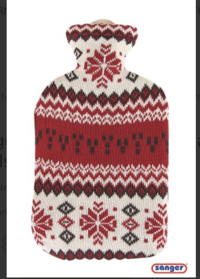 SÖNGER bottiglia di acqua calda Naturkau Strickb 2l Nordstern
