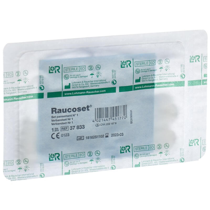 Set di cambio medicazione Raucoset numero 1 sterile